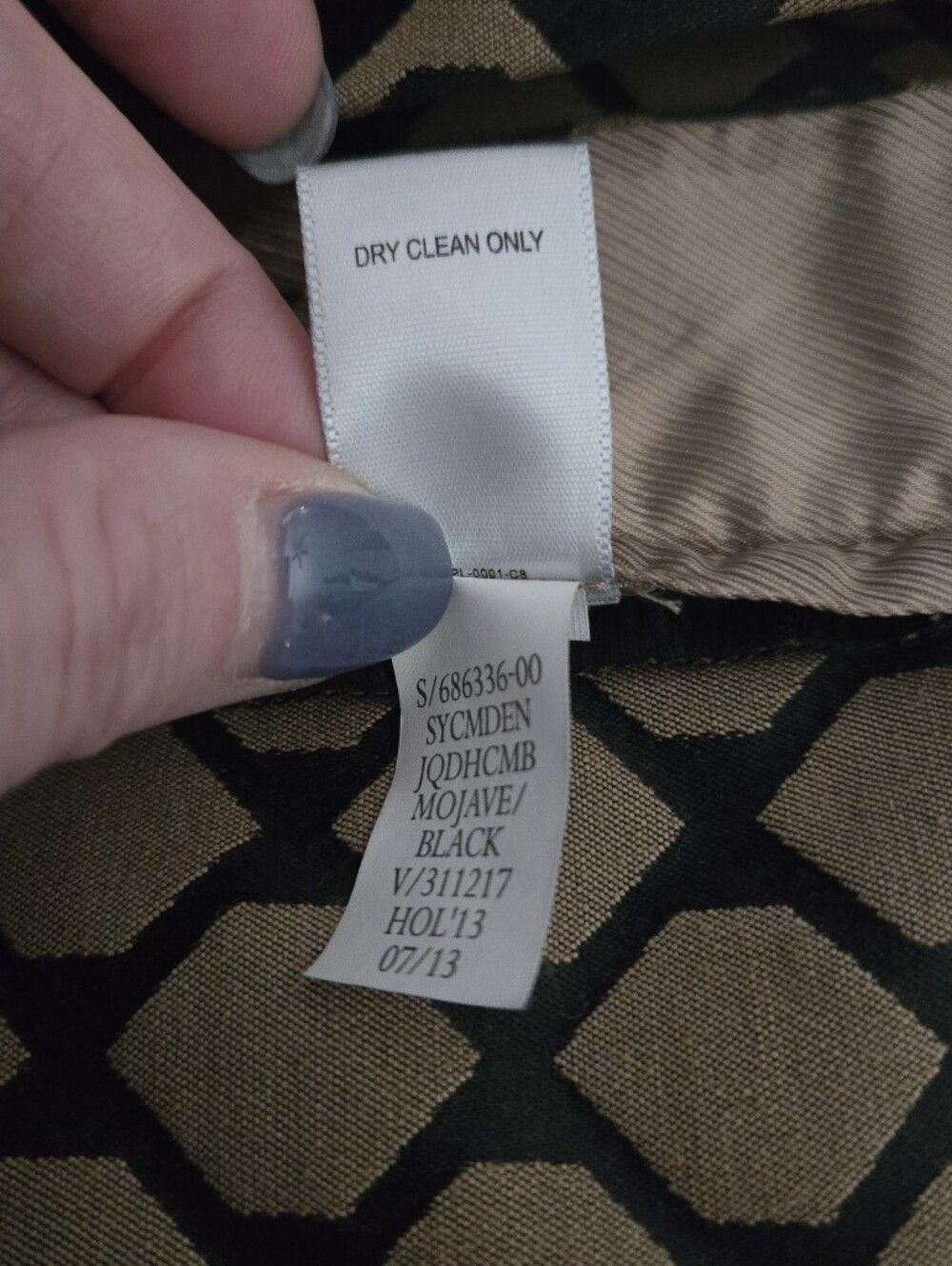 Banana Republic Black and Tan Geometric Cropped Pants - Picture 6 of 6